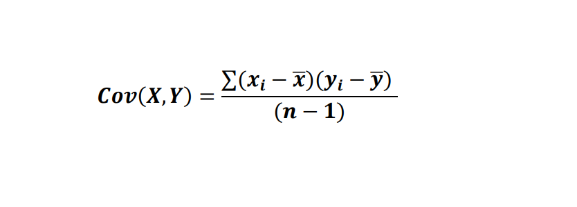 covariance formula correlation