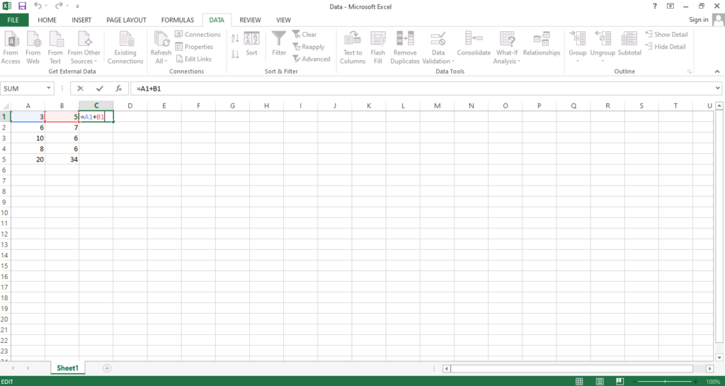 Addition In Microsoft Excel - PostNetwork Academy