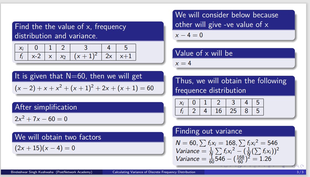 Variance